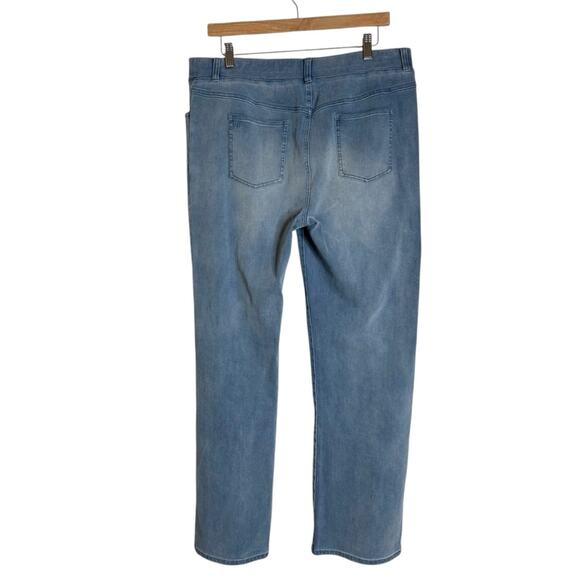 Betabrand Signature Mid Rise Denim Bootcut Jeans Lightwash Womens Size XL - Picture 2 of 12